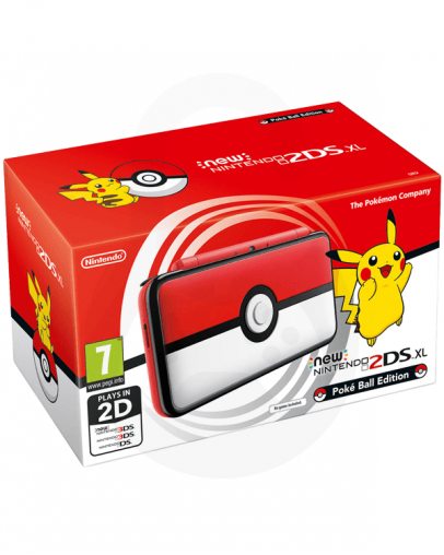 Rabljeno - Nintendo NEW 2DS XL Poke Ball Edition + MicroSD 4GB + napajalnik + 1 leto garancije