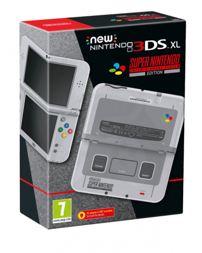Nintendo NEW 3DS XL SNES Edition + MicroSD 4GB + napajalnik