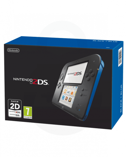 Nintendo 2DS modro-črn + SD 4GB + napajalnik