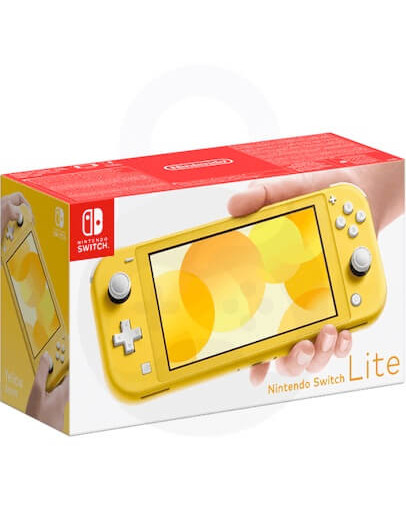 Obnovljen Nintendo Switch Lite, rumen, 64GB microSD + Atmosphere + 2 leti garancije