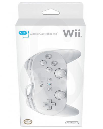 Nintendo Wii Classic kontroler Pro bele barve (združljiv)