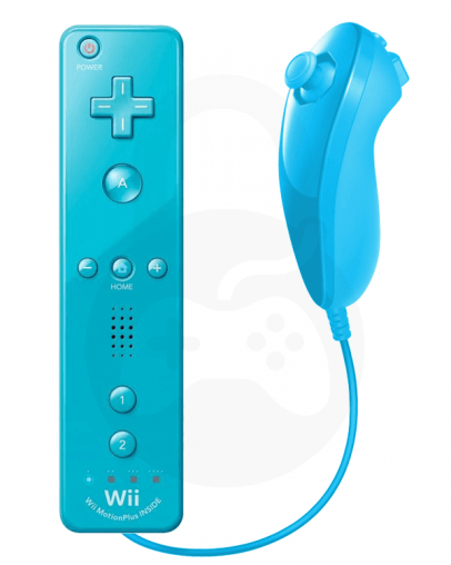 Nintendo Wii Remote Plus + Nunchuk moder (kompatibilni)
