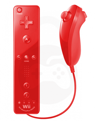 Nintendo Wii Remote Plus + Nunchuk rdeč (kompatibilni)