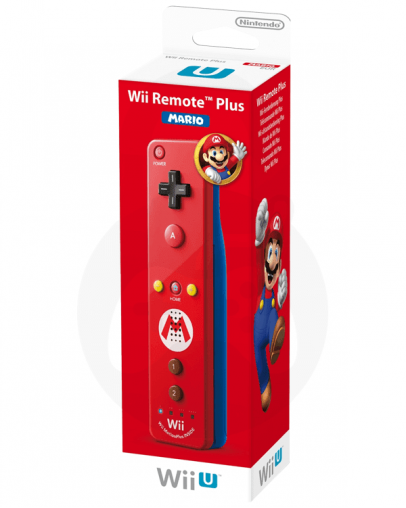 Nintendo Wii / Wii U Remote Plus Mario Edition, rdeč