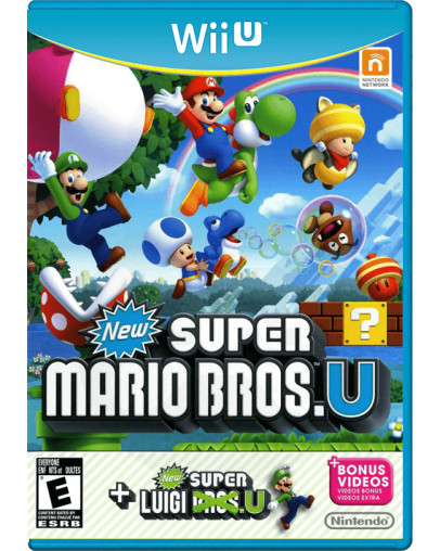 New Super Mario Bros U + New Super Luigi U (Bonus Video) (Wii U) - rabljeno