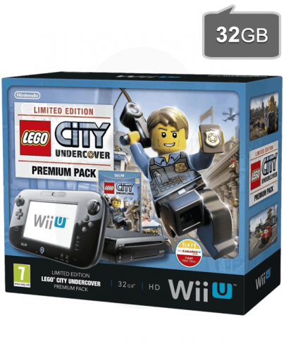 Nintendo Wii U Premium 32GB črn + Lego City Undercover Premium Pack