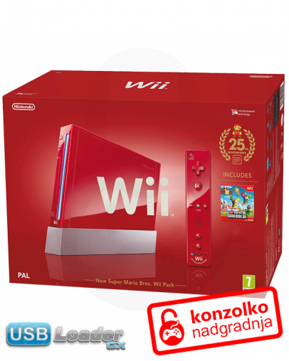 Rabljeno - Nintendo Wii Mario Limited Edition + odklep + garancija