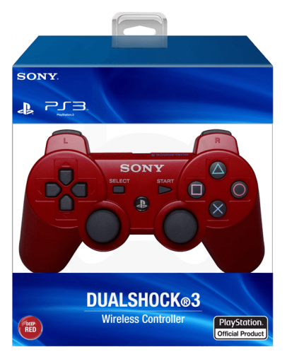 PS3 DualShock 3 brezžični kontroler, rdeč