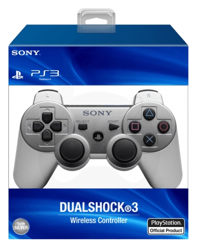 PS3 DualShock 3 brezžični kontroler, srebrn