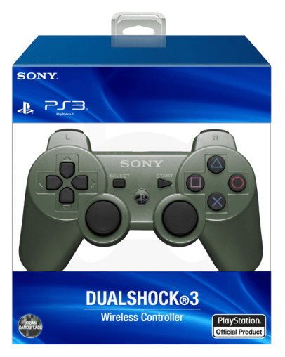 PS3 DualShock 3 brezžični kontroler, zelen