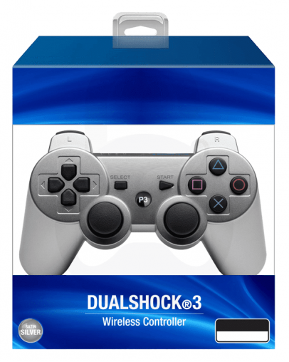 PS3 DualShock 3 brezžični kontroler srebrn (kompatibilni)