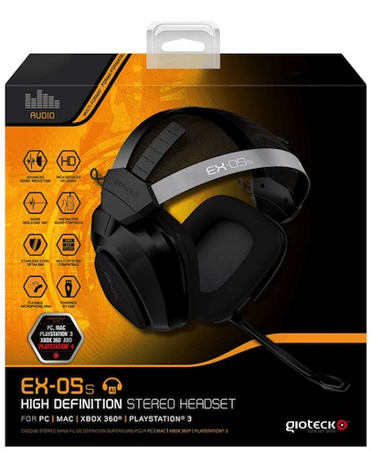Gioteck EX-05S Univerzalne HD Stereo Brezžične Slušalke (PS4/PS3/X360/Mac/PC)