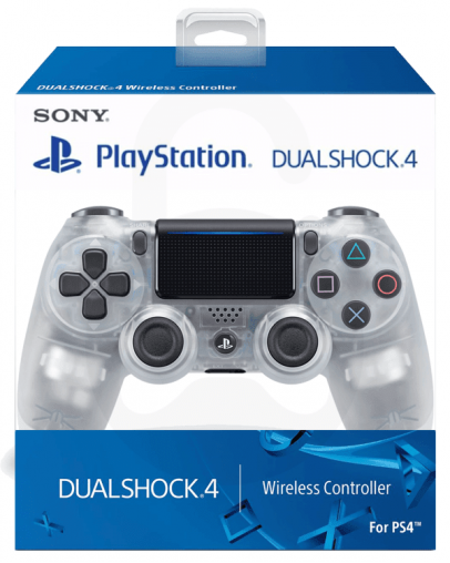 Playstation 4 (PS4) Slim DualShock 4 brezžični kontroler v2 (novi model), Crystal