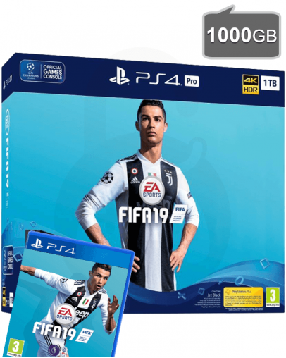PlayStation 4 (PS4) PRO 1TB + FIFA 19