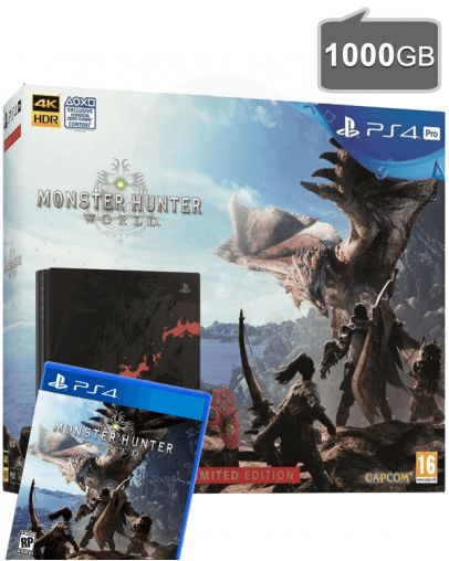 PlayStation 4 (PS4) PRO 1TB Monster Hunter World Limited Edition
