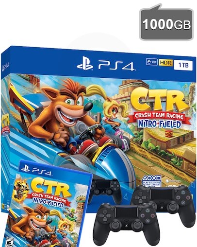 PlayStation 4 (PS4) Slim 1000GB + Crash Team Racing + Dodatni PS4 Kontroler