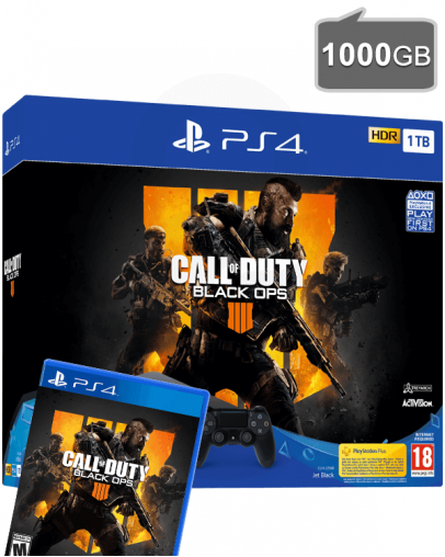 PlayStation 4 (PS4) Slim 1000GB + Call of Duty Black Ops 4