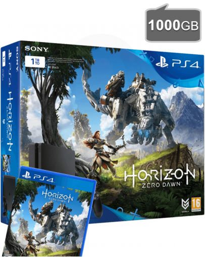PlayStation 4 Slim 1000GB + Horizon Zero Dawn (PS4)