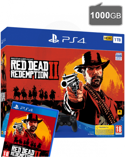 PlayStation 4 Slim 1000GB + Red Dead Redemption 2 (PS4)
