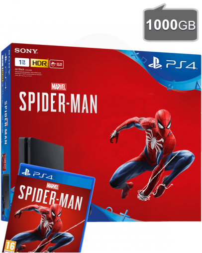 PlayStation 4 Slim 1000GB + Marvels Spider-Man (PS4)