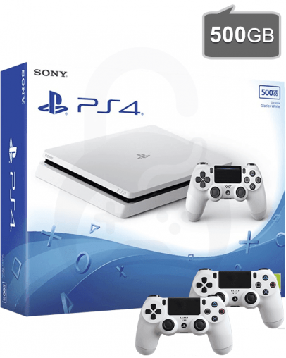 PlayStation 4 (PS4) Slim 500GB + Dodatni PS4 Kontroler, bela
