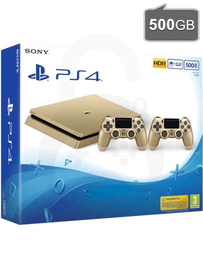 Rabljeno - PlayStation 4 (PS4) Slim 500GB (CUH-200xA), zlata (samo 1x kontroler)