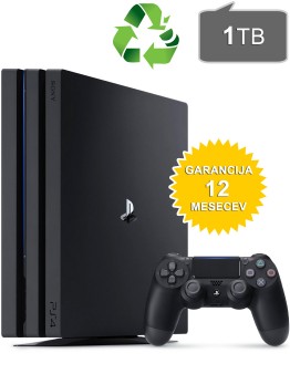 Rabljeno - PlayStation 4 PRO 1TB SSD črn + 1 leto garancije