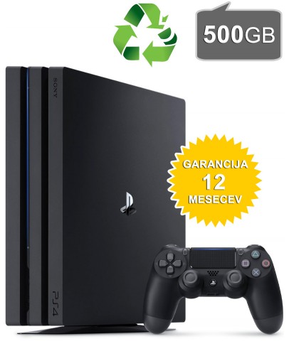 Rabljeno - PlayStation 4 PRO 500GB črn + 1 leto garancije