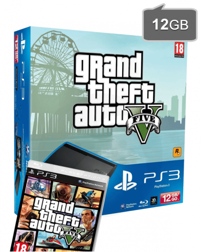 Playstation Super Slim 12GB + Grand Theft Auto 5