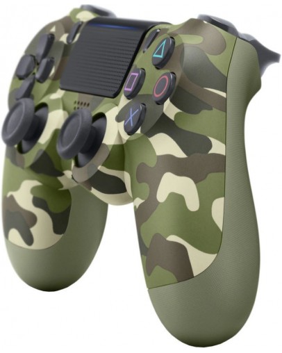 Obnovljen PS4 DualShock 4 brezžični kontroler v2 Green Camouflage + 2 leti garancije