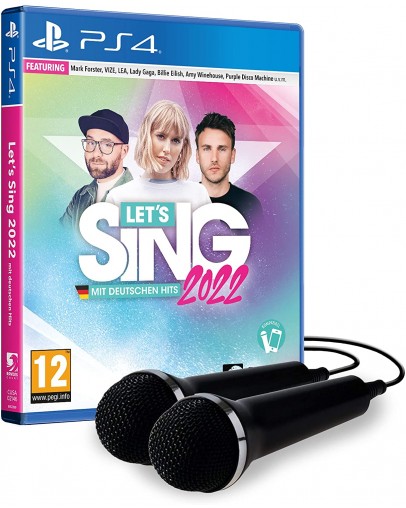 Lets Sing 2022 z dvema mikrofonoma (PS4)