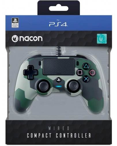 Nacon PS4 žični kontroler, kamoflažno zelen