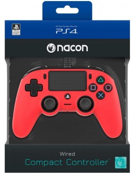 Nacon PS4 žični kontroler, rdeč