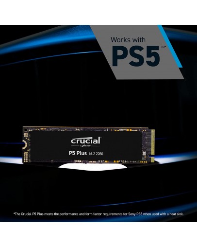 PS5 M.2 trdi disk Crucial P5 Plus 1TB s hladilnikom