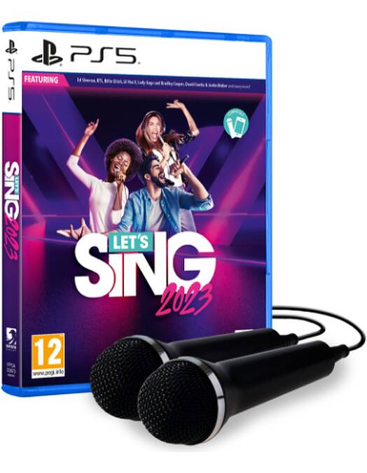 Lets Sing 2023 in dva mikrofona (PS5)