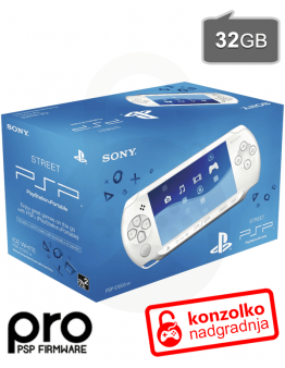 Obnovljen Sony PSP E1004 z 32GB kartico in odklepom + 2 leti garancije