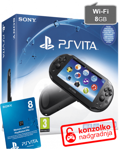 PlayStation Vita Wi-Fi Slim (PCH-2004) + Memory 8GB + eCFW TN-V PRO v13 Ultimate