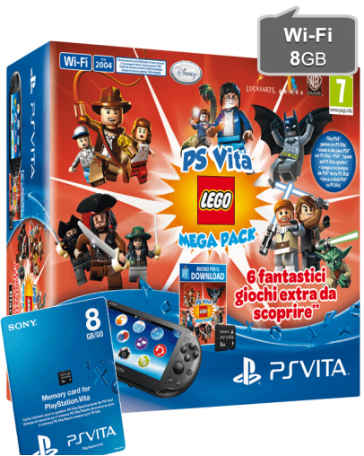 PlayStation Vita Wi-Fi + 8GB + Lego Mega Pack