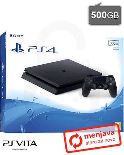 Menjava (staro za novo) Sony PSVita za PlayStation 4 Slim (PS4) 500GB