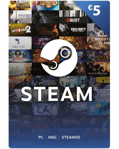 Steam predplačniška kartica 5 EUR (Gift Card)