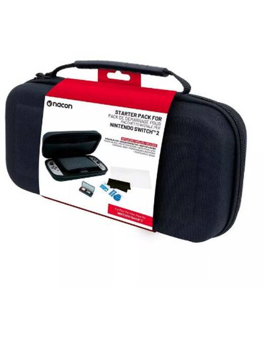 Nacon potovalna torbica črne barve z zaščitno folijo za Nintendo Switch 2