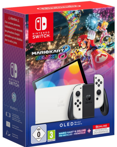 Nintendo Switch OLED z igro Mario Kart 8 Deluxe Nintendo Switch OLED z igro Mario Kart 8 Deluxe