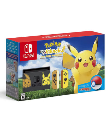 Obnovljen Nintendo Switch Lets Go Pikachu Limited Edition + Pokeball Plus + 2 leti garancije