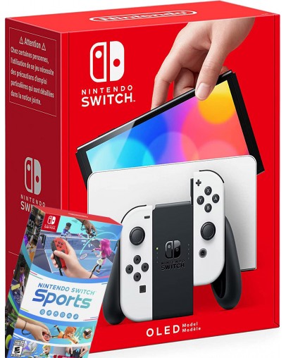 Nintendo Switch OLED z igro Switch Sports bel