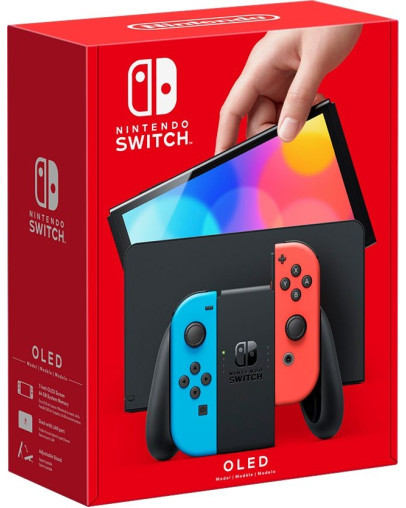 Nintendo Switch OLED z rdeče-modrimi kontrolerji