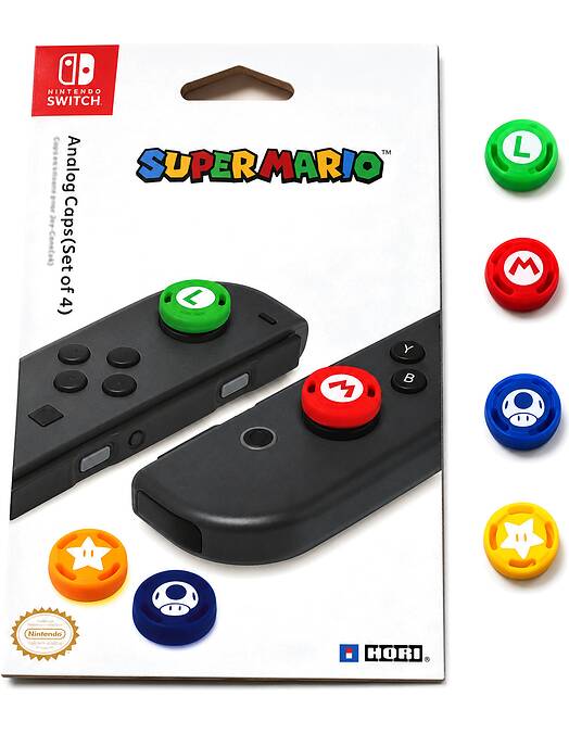 4 v 1 silikonske prevleke za analogne gumbe Super Mario (SWITCH|SWITCH LITE)