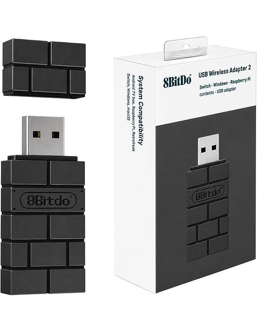 8Bitdo brezžični Bluetooth adapter v2 za Switch & PC