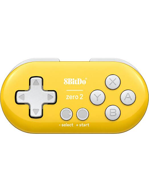 8BitDo Zero 2 mini Bluetooth igralni plošček rumene barve