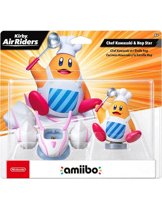 Amiibo Chef Kawasaki & Hop Star Amiibo (Kirby Air Riders)