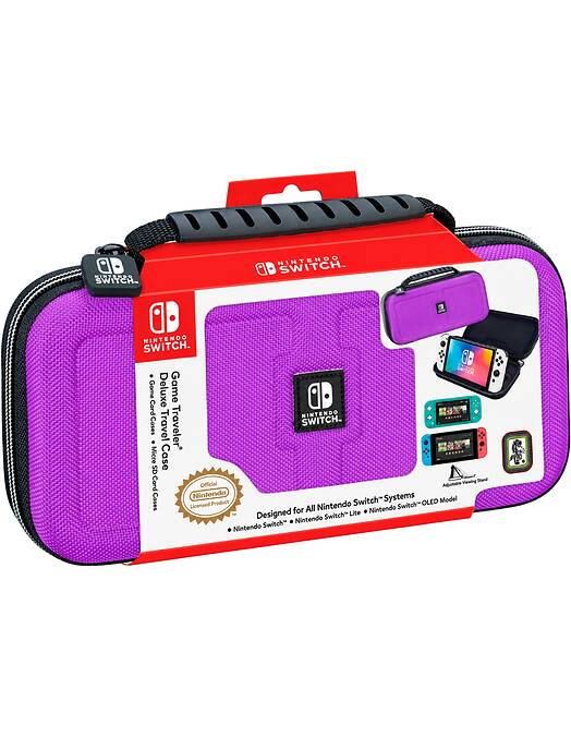 BigBen Deluxe potovalna torbica za Nintendo Switch vijolične barve